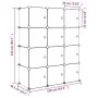 Children's cube shelf with 12 blue PP compartments by vidaXL, Shoe racks and shoe organizers - Ref: Foro24-340580, Price: 82,...