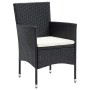 Set de comedor de jardín 7 pzas y cojines ratán sintético negro von vidaXL, Gartensets - Ref: Foro24-3095012, Preis: 527,60 €...