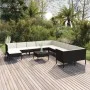 Gartenmöbel-Set 12-teilig und schwarze synthetische Rattankissen von vidaXL, Gartensets - Ref: Foro24-3094520, Preis: 937,65 ...