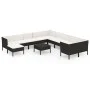 Gartenmöbel-Set 12-teilig und schwarze synthetische Rattankissen von vidaXL, Gartensets - Ref: Foro24-3094520, Preis: 937,65 ...