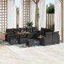 Juego de Sofás de Jardín de 13 Piezas con Cojines Negro Poliratán Acacia de , Sofás de exterior - Ref: Foro24-3365184, Precio...
