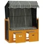 Silla playa Strandkorb dosel ratán sintético madera negro gris de vidaXL, Tumbonas - Ref: Foro24-318657, Precio: 243,23 €, De...