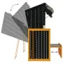 Silla playa Strandkorb dosel ratán sintético madera negro gris de vidaXL, Tumbonas - Ref: Foro24-318657, Precio: 243,23 €, De...