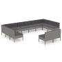 12-piece garden furniture set and gray synthetic rattan cushions by vidaXL, Garden sets - Ref: Foro24-3094614, Price: 973,38 ...