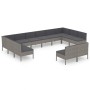 12-teiliges Gartenmöbel-Set und graue synthetische Rattankissen von vidaXL, Gartensets - Ref: Foro24-3094614, Preis: 987,42 €...
