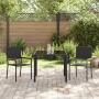 Set de Comedor para Jardín de 3 Piezas Negro de Poliratán de , Sillas de jardín - Ref: Foro24-3365384, Precio: 189,43 €