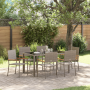 Conjunto de Comedor de Jardín de 7 Piezas Gris Ratán Sintético de , Sillas de jardín - Ref: Foro24-3365394, Precio: 419,23 €