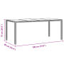 Conjunto de Comedor de Jardín de 7 Piezas Negra de Poliratán de , Sillas de jardín - Ref: Foro24-3365396, Precio: 421,89 €