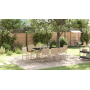 Conjunto de comedor de jardín de 9 piezas beige ratán poliéster de , Sillas de jardín - Ref: Foro24-3365401, Precio: 549,46 €...