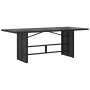 Juego de Comedor de Jardín de 7 Piezas en Poliratán Negro de , Sillas de jardín - Ref: Foro24-3365424, Precio: 441,52 €, Desc...