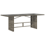 Conjunto de comedor de jardín de 7 piezas  Gris Poliratán | Foro24.es | Tu tienda online para hogar, jardín y más Foro24.es