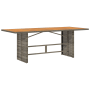 Conjunto de Comedor de Jardín  de 7 Piezas Gris Poliratán | Foro24.es | Tu tienda online para hogar, jardín y más Foro24.es