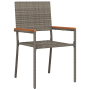 Conjunto de Comedor de Jardín  de 7 Piezas Gris Poliratán | Foro24.es | Tu tienda online para hogar, jardín y más Foro24.es