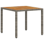 Conjunto de Comedor de Jardín  de 5 Piezas de Poliratán Gris y Acacia | Foro24.es | Tu tienda online para hogar, jardín y más Foro24.es