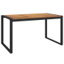 Conjunto de Comedor Jardín de 5 Piezas Beige Poly Rattan Acacia de , Sillas de jardín - Ref: Foro24-3365474, Precio: 452,98 €