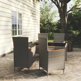 5-piece garden dining set with gray synthetic rattan cushions by vidaXL, Garden sets - Ref: Foro24-3094935, Price: 444,70 €, ...