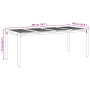 Juego de Comedor de Jardín de 7 Piezas Acacia Beige Poly Rattan de , Sillas de jardín - Ref: Foro24-3365507, Precio: 571,04 €
