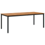 Juego de Comedor de Jardín de 9 Piezas Gris de Poliratán y Acacia | Foro24.es | Tu tienda online para hogar, jardín y más Foro24.es