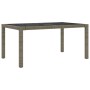 Garten Esstischgarnitur 5 tlg. und Kissen Kunststoff Rattan grau von vidaXL, Gartensets - Ref: Foro24-3094935, Preis: 451,49 ...