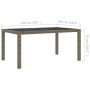 Garten Esstischgarnitur 5 tlg. und Kissen Kunststoff Rattan grau von vidaXL, Gartensets - Ref: Foro24-3094935, Preis: 451,49 ...
