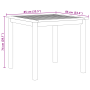 Conjunto de Comedor de Jardín de 5 Piezas Poliratán Beige Acacia | Foro24.es | Tu tienda online para hogar, jardín y más Foro24.es