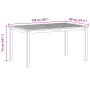 Conjunto de Comedor de Jardín de 7 Piezas Negro Policarbonato Acacia de , Sillas de jardín - Ref: Foro24-3365520, Precio: 491...