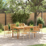 Set de Comedor de Jardín de 7 Piezas Beige Poliratán Acacia de , Sillas de jardín - Ref: Foro24-3365522, Precio: 498,79 €, De...