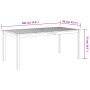 Juego de Comedor de Jardín 7 Piezas Negro Rattan de Poliéster Acacia de , Sillas de jardín - Ref: Foro24-3365541, Precio: 537...