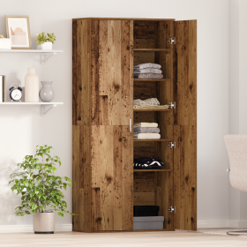 Altillo Madera Vieja 80x35x180 cm Madera elaborada