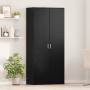 Alto de de Roble Negro 80x39x178 cm Madera Ingenierizada de , Zapateros y organizadores de calzado - Ref: Foro24-3365572, Pre...