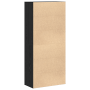 Alto de de Roble Negro 80x39x178 cm Madera Ingenierizada de , Zapateros y organizadores de calzado - Ref: Foro24-3365572, Pre...