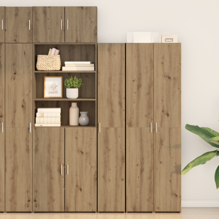 Alto Gabinete de roble 30x42.5x185 cm Madera de buena calidad de , Aparadores - Ref: Foro24-3365577, Precio: 124,82 €, Descue...