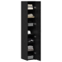 Alto de roble negro 30x42.5x185 cm Madera aglomerada de , Aparadores - Ref: Foro24-3365578, Precio: 131,91 €, Descuento: %