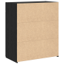 Armario de almacenamiento Roble Negro 80x42.5x93.5 cm Madera Ingenierada de , Aparadores - Ref: Foro24-3365601, Precio: 148,7...