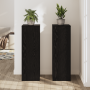 Soportes para Plantas 2 pcs Roble Negro 66x33x100 cm Madera Elaborada de , Soportes para macetas - Ref: Foro24-3365606, Preci...