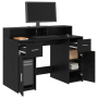 Escritorio Negro Roble 120x55x91 cm Madera Ingenierizada de , Escritorios - Ref: Foro24-3365609, Precio: 177,00 €, Descuento: %