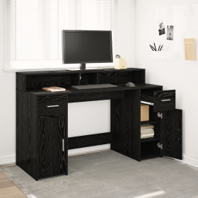 Escritorio Roble Negro 140x55x91 cm Madera Ingenierizada de , Escritorios - Ref: Foro24-3365612, Precio: 215,11 €, Descuento: %