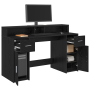 Escritorio Roble Negro 140x55x91 cm Madera Ingenierizada de , Escritorios - Ref: Foro24-3365612, Precio: 215,11 €, Descuento: %