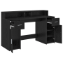 Escritorio Roble Negro 140x55x91 cm Madera Ingenierizada de , Escritorios - Ref: Foro24-3365612, Precio: 215,11 €, Descuento: %