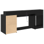 Escritorio Roble Negro 200x55x91 cm Madera Elaborada de , Escritorios - Ref: Foro24-3365616, Precio: 199,12 €, Descuento: %