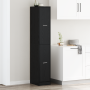 Cabinet de boticario Roble Negro 30x41x174.5 cm Madera engineered de , Taquillas y armarios de almacenamiento - Ref: Foro24-3...