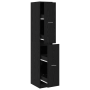 Cabinet de boticario Roble Negro 30x41x174.5 cm Madera engineered de , Taquillas y armarios de almacenamiento - Ref: Foro24-3...