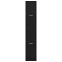 Cabinet de boticario Roble Negro 30x41x174.5 cm Madera engineered de , Taquillas y armarios de almacenamiento - Ref: Foro24-3...