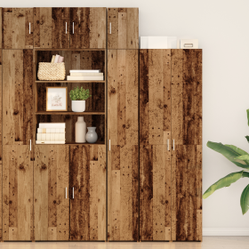 Gabinete Delgado Madera Vieja 30x42.5x225 cm Madera Ingenierizada de , Aparadores - Ref: Foro24-3365627, Precio: 158,09 €