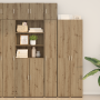 Armario de Almacenamiento Slim Roble Artesanal 30x42.5x225 cm Madera Elaborada de , Aparadores - Ref: Foro24-3365628, Precio:...
