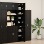 Armario Slim de Roble Negro 30x42.5x225 cm Madera Elaborada de , Aparadores - Ref: Foro24-3365629, Precio: 167,38 €, Descuent...