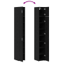 Armario Slim de Roble Negro 30x42.5x225 cm Madera Elaborada de , Aparadores - Ref: Foro24-3365629, Precio: 167,38 €, Descuent...