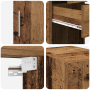Gabinete delgado Madera vieja 30x42.5x225 cm Madera de ingeniería de , Aparadores - Ref: Foro24-3365640, Precio: 133,57 €, De...
