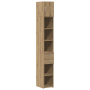 Gabinete de Almacenamiento Delgado Roble Artesanal 30x42.5x225 cm Madera Compuesta de , Aparadores - Ref: Foro24-3365641, Pre...