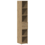 Gabinete de Almacenamiento Delgado Roble Artesanal 30x42.5x225 cm Madera Compuesta de , Aparadores - Ref: Foro24-3365641, Pre...